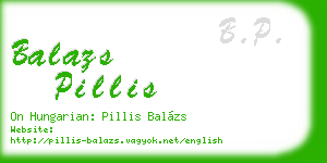 balazs pillis business card